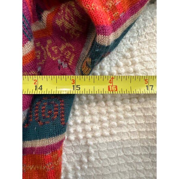 Anthropologie Freeway Womens Cardigan Sz S Boho Southwestern Open Waterfall Hem - Picture 7 of 11